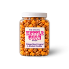 Chicago Blend — Caramel & Smoked Cheddar one-gallon kettle corn jar