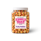 Fruity Pebbles one-gallon kettle corn jar