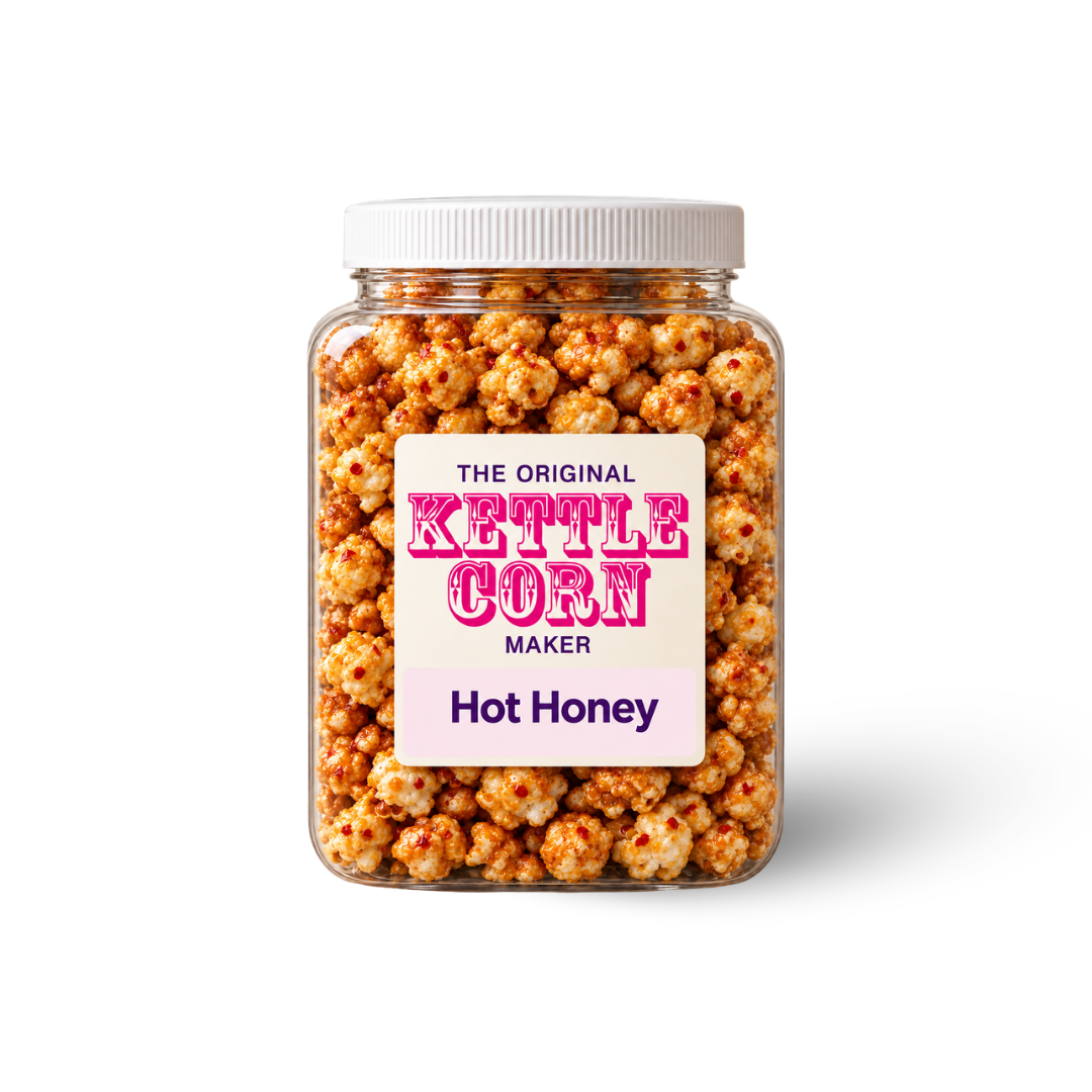 Hot Honey one-gallon kettle corn jar