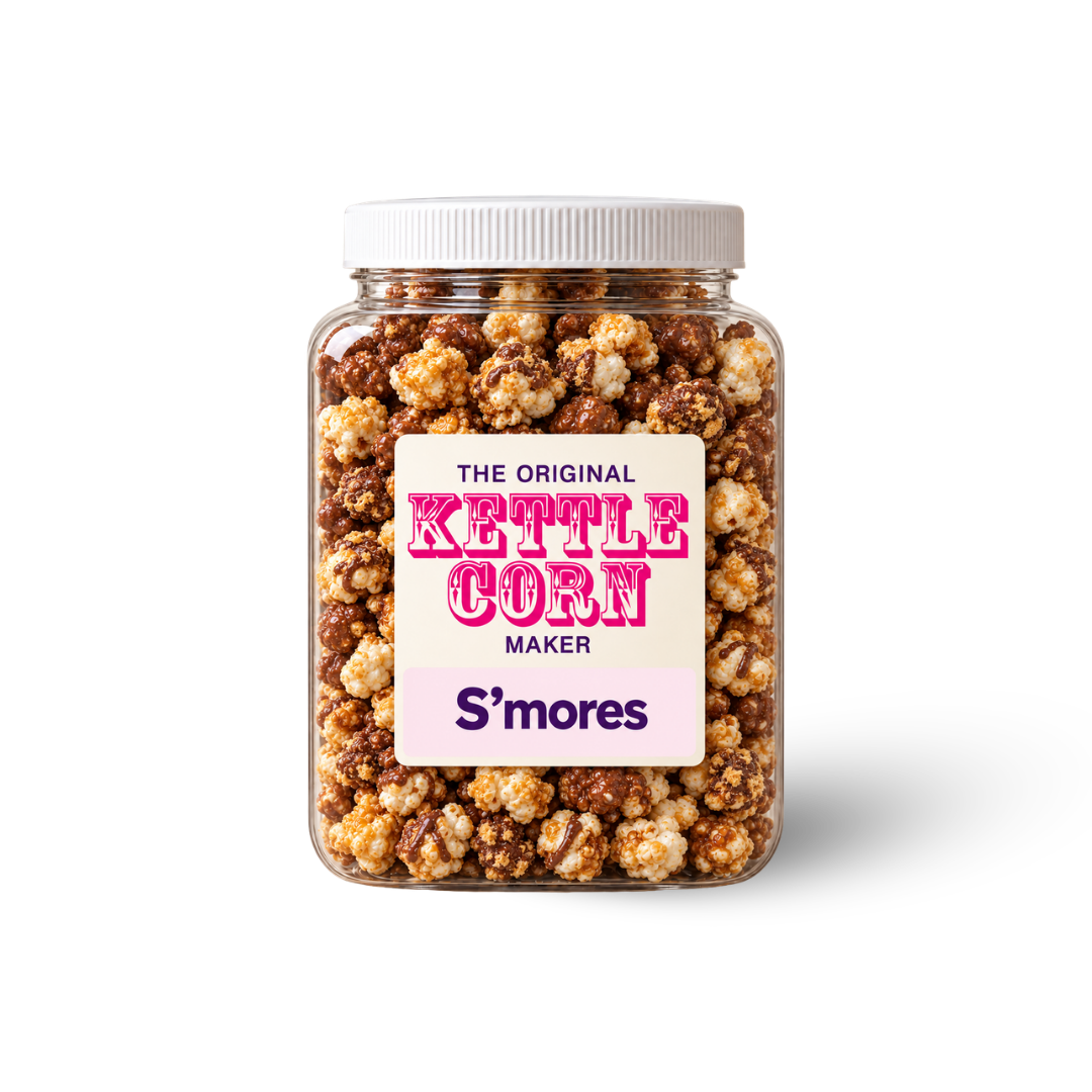 S’mores one-gallon kettle corn jar