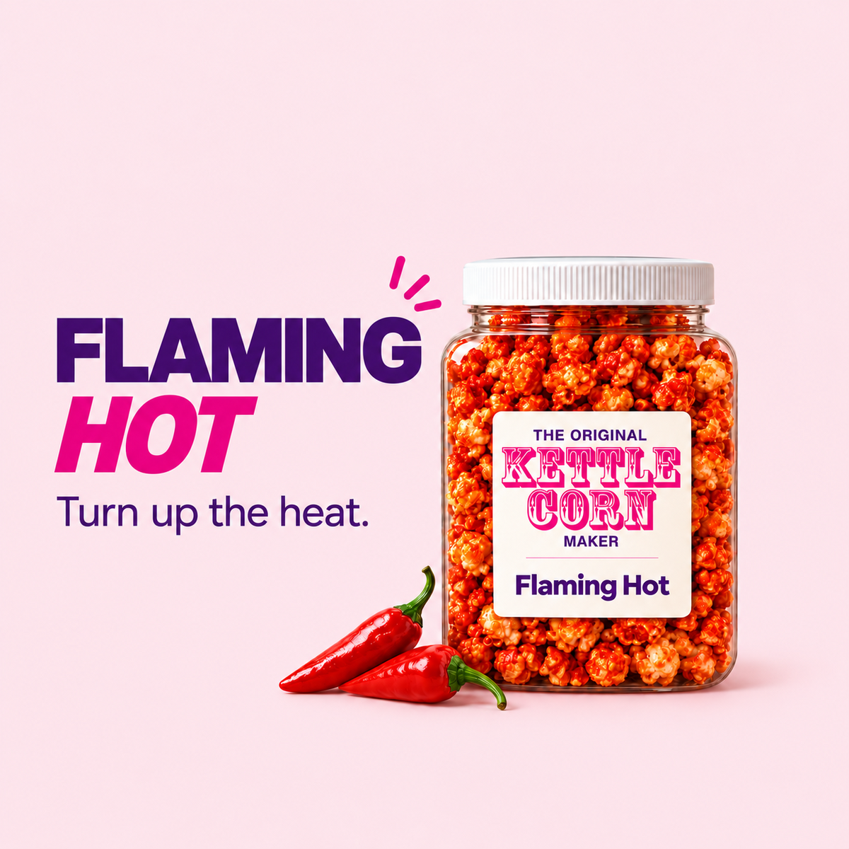 Flaming Hot kettle corn jar flavor spotlight