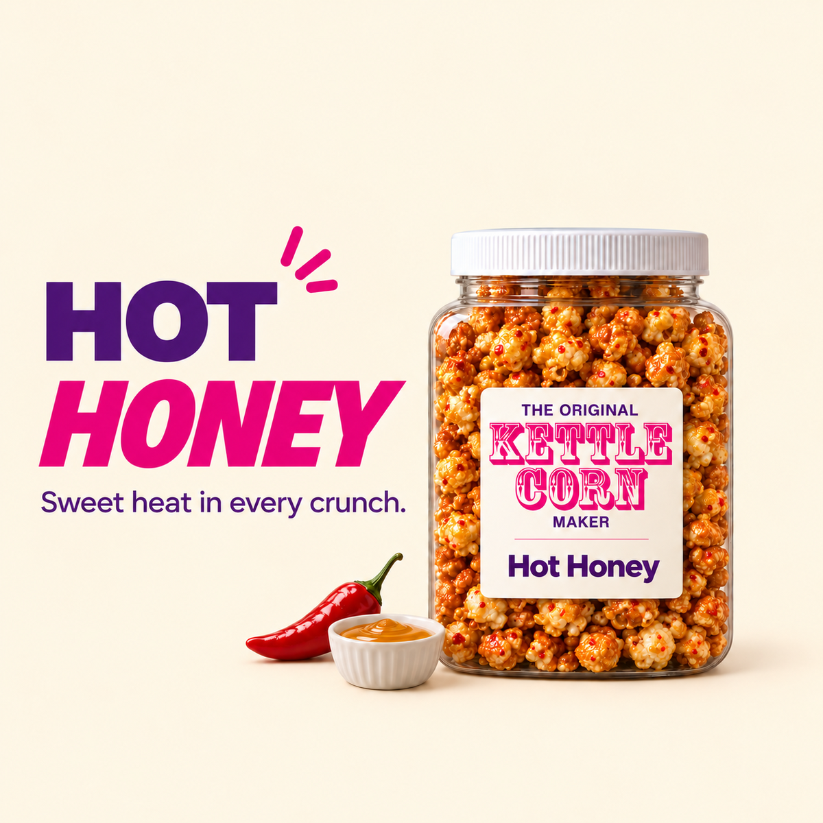 Hot Honey kettle corn jar flavor spotlight